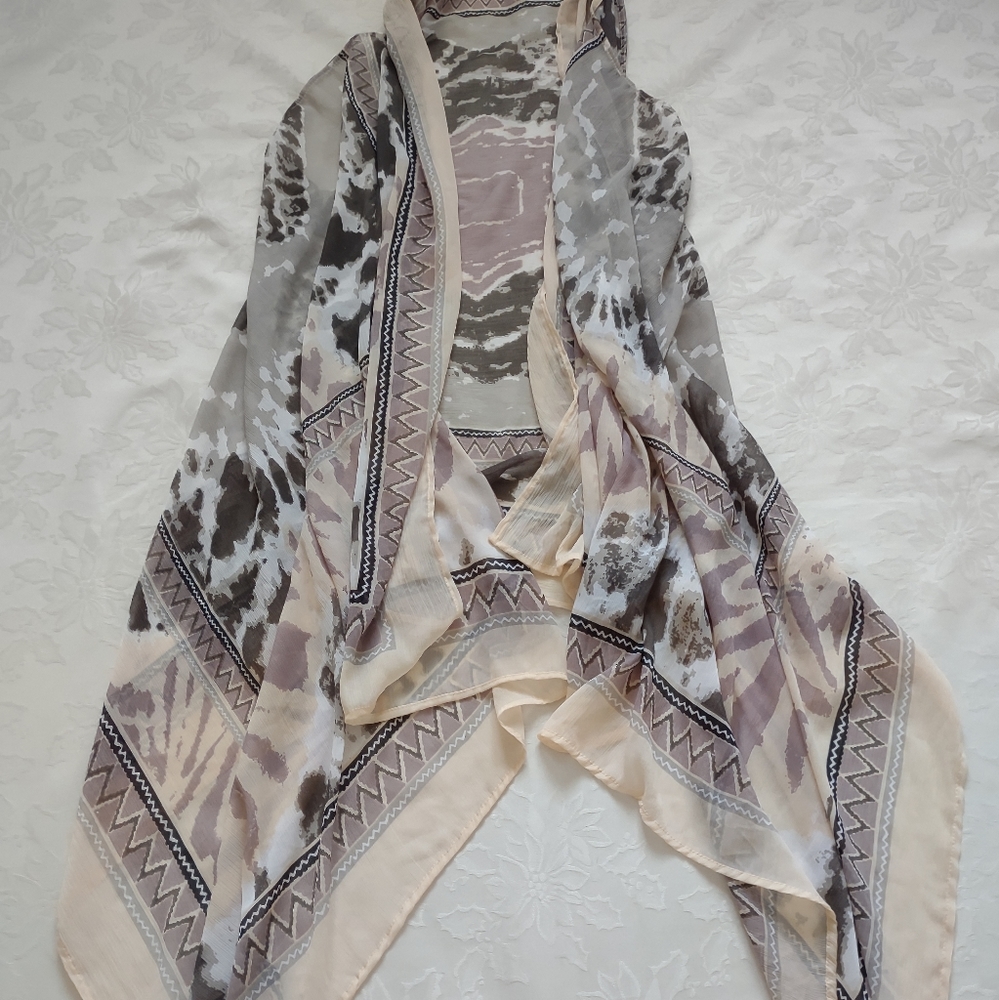 Theodora & Callum wearable art coverup wrap scarf
